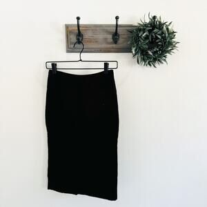  Fendi Black Knit Pencil Skirt 38/8